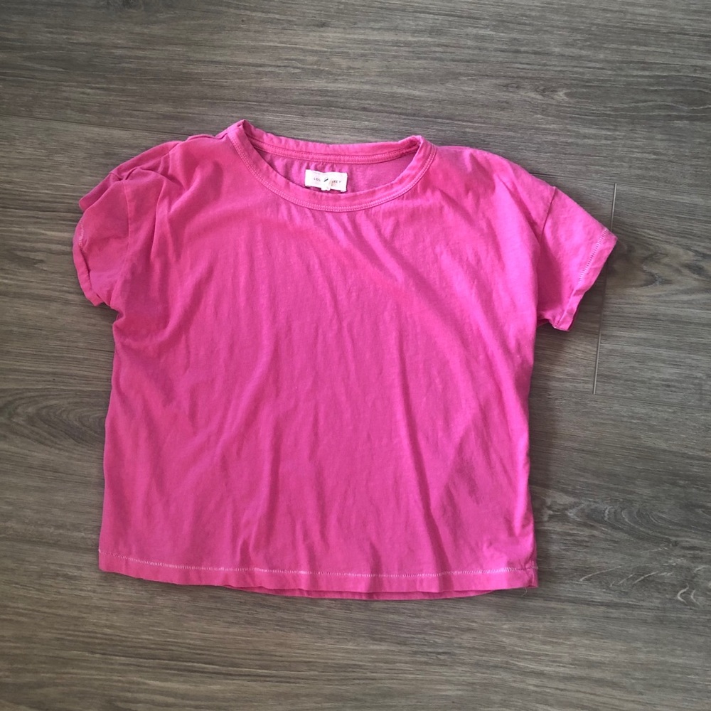 Lou & Grey cropped pink t-shirt